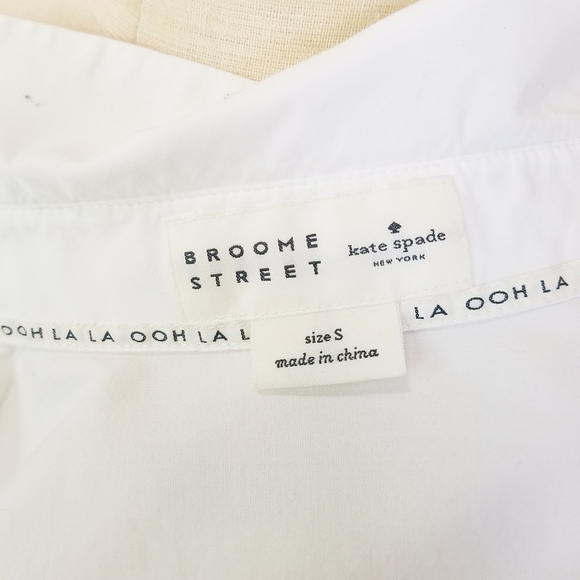 🌸 Kate Spade | Broome‎ Street White Buttondown shirt S - Picture 8 of 10